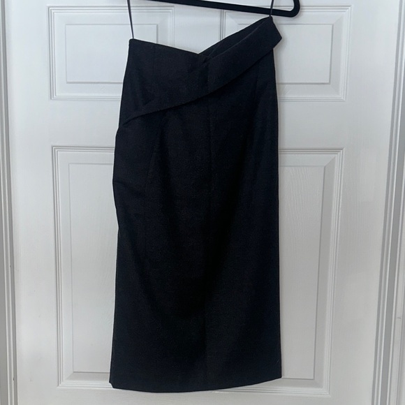 Jil Sander Dresses & Skirts - Jil Sander Asymmetrical Charcoal Skirt